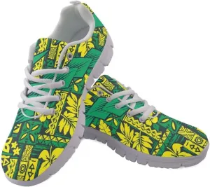 GIFTPUZZ Men Running Shoes Lace Up Athletic Mesh Breathable Casual Sneakers