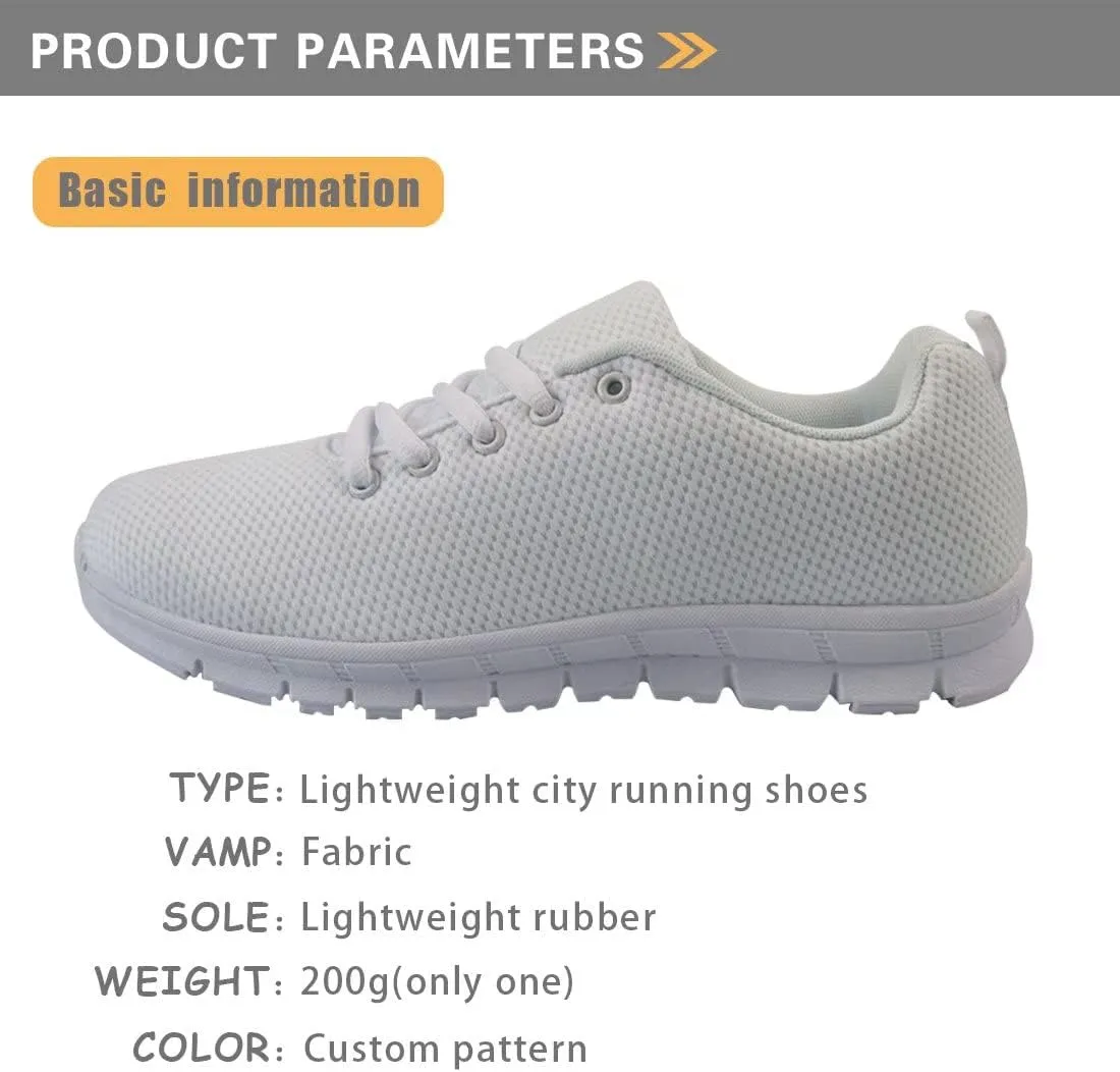 GIFTPUZZ Men Running Shoes Lace Up Athletic Mesh Breathable Casual Sneakers