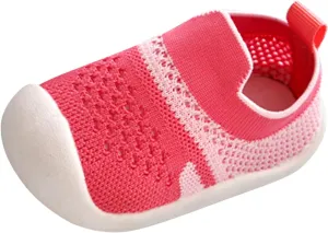 Girls Boys Leisure Shoes Mesh Soft Bottom Breathable Slip On Sport Shoes Socks Shoes Toddler Size 8 Boys Shoes