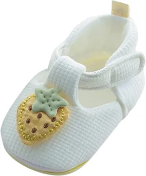 Girls Flat Sole Foot Warmer Baby Shoes Comfortable Soft Baby Bag Toddler Shoes Fashion Soft Bottom (Yellow, 4.5 Infant)