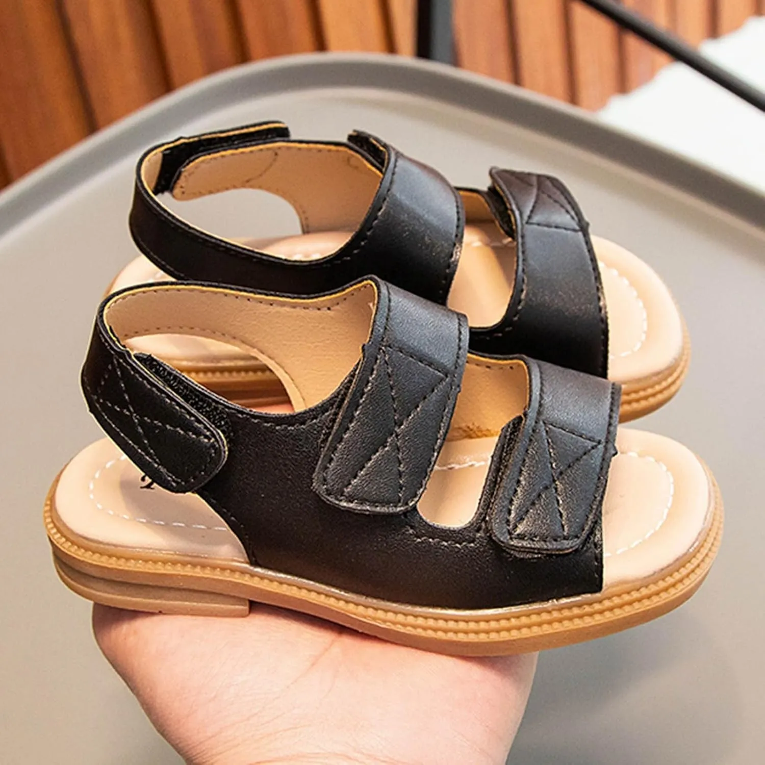 Girls Flower Sandal Kids' Sandals Summer Girls' Big Kids' Beach Shoes Princess Soft Soled Casual Shoes For Boys' Babies Open Toes Flat For Toddler