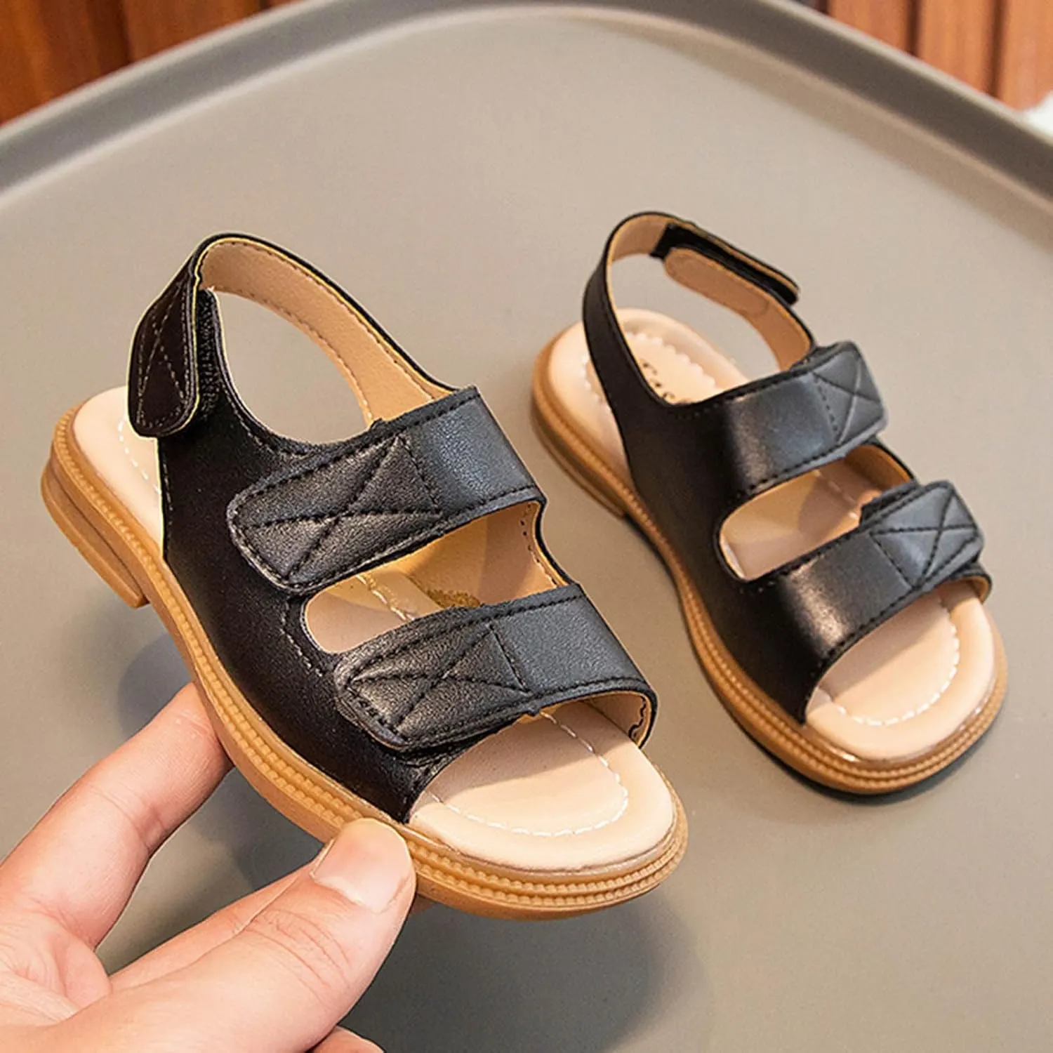 Girls Flower Sandal Kids' Sandals Summer Girls' Big Kids' Beach Shoes Princess Soft Soled Casual Shoes For Boys' Babies Open Toes Flat For Toddler