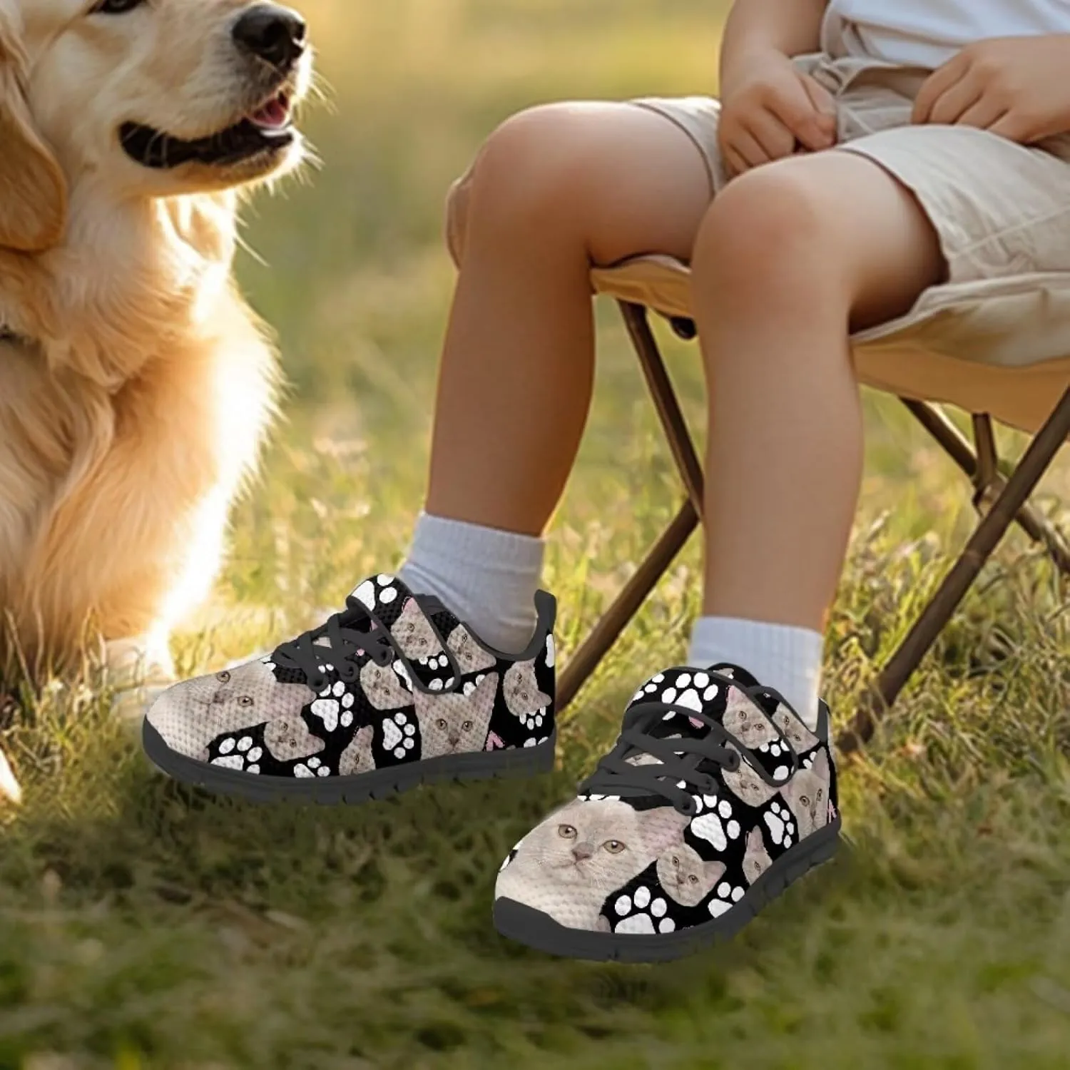 Girls Running Shoes Mesh Gym Tennis Shoes Sneakers Outdoor Athletic Shoes