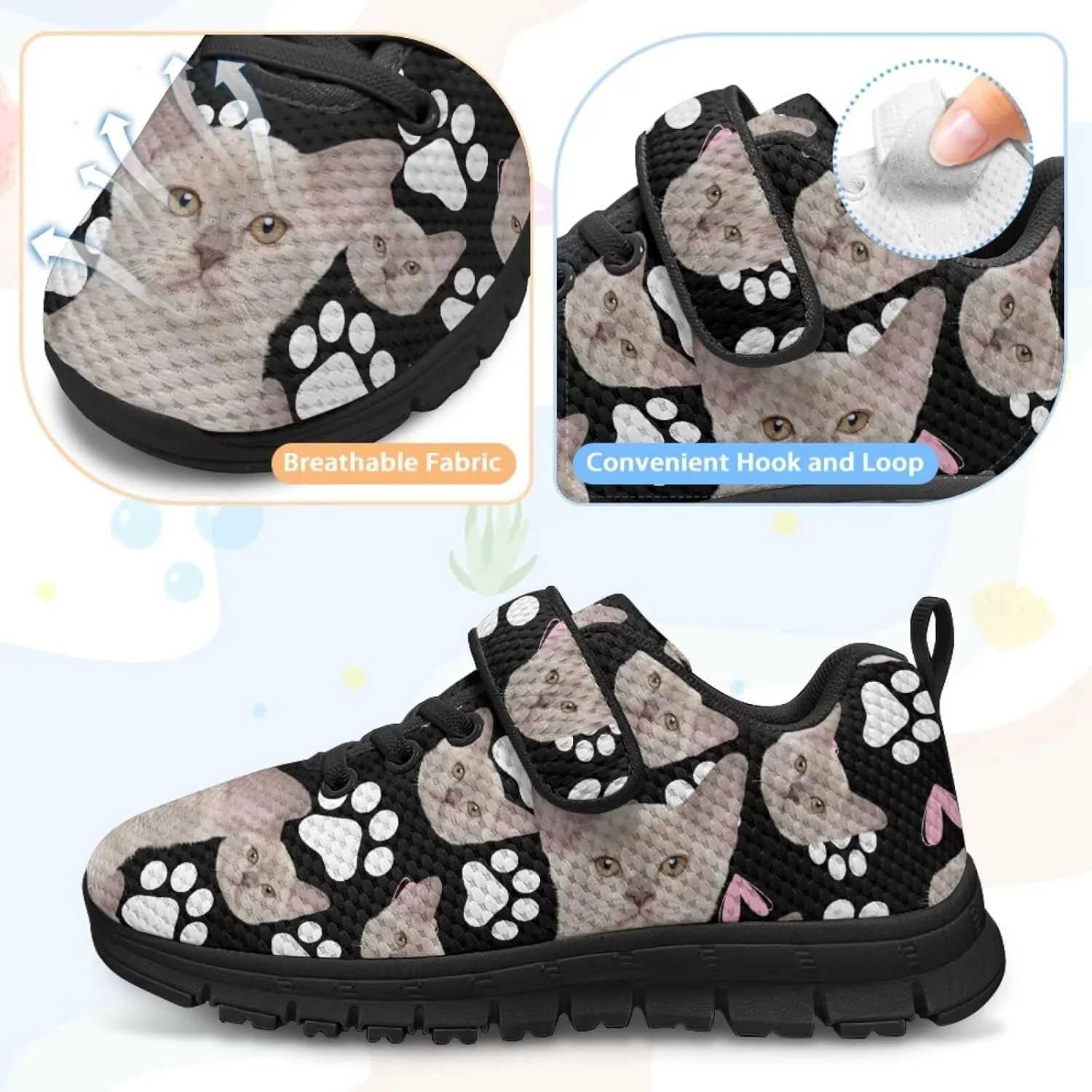 Girls Running Shoes Mesh Gym Tennis Shoes Sneakers Outdoor Athletic Shoes