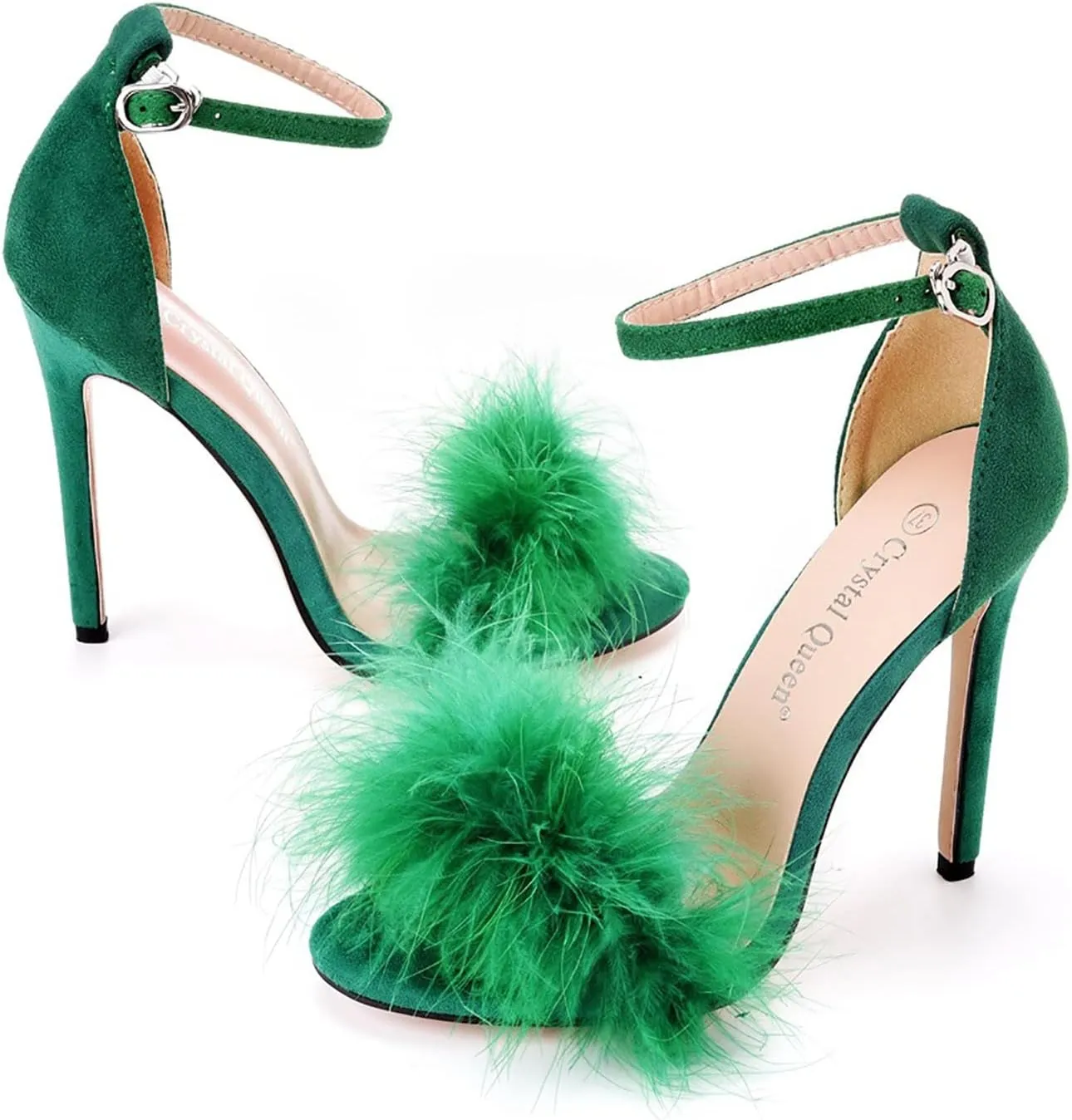 High Heels for Women Open Toe Sandals for Women 2025 Summer Dress Shoes Stiletto Heeled Sandals with Ankle Strap