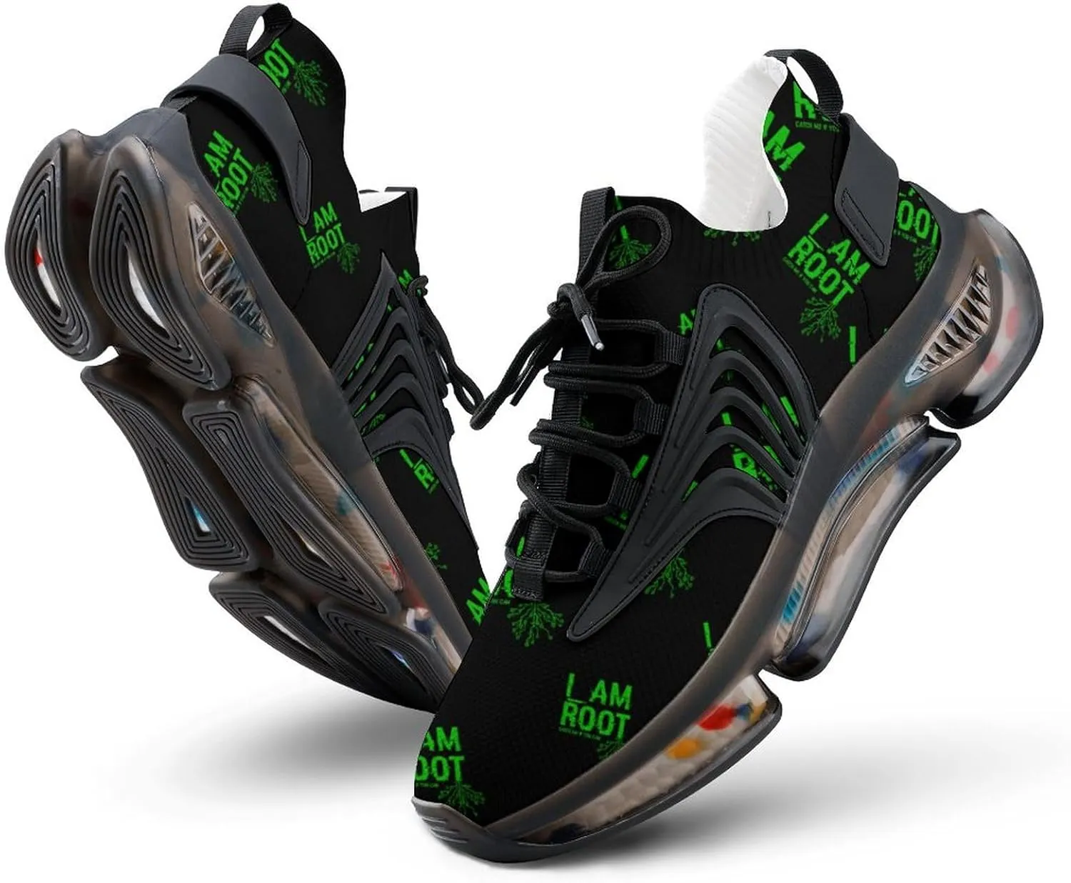 I Am Root Men's Running Shoes Lightweight Walking Shoe Breathable Sneaker