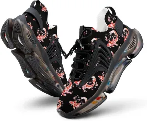 Japanese Fish Cherry Flower Men's Running Shoes Lightweight Walking Shoe Breathable Sneaker