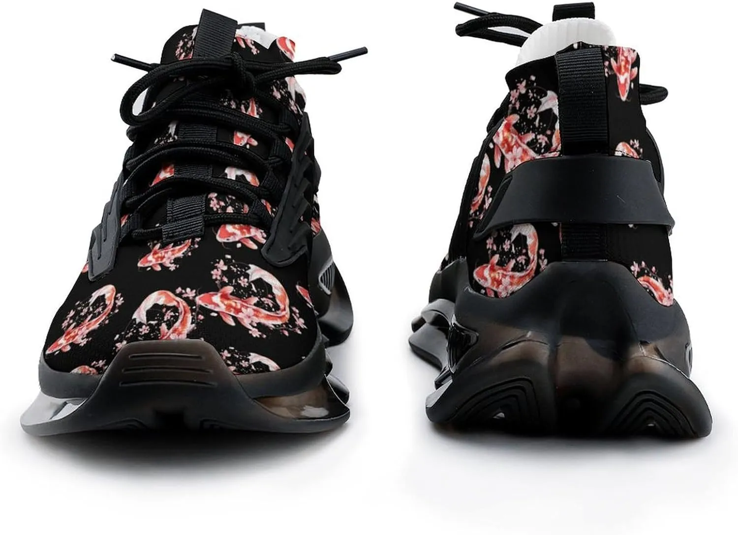 Japanese Fish Cherry Flower Men's Running Shoes Lightweight Walking Shoe Breathable Sneaker