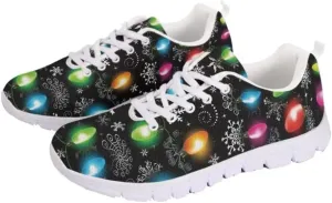 Jeiento Christmas Running Shoes for Women&Men Mesh Workout Casual Shoes Breathable Mesh Non Slip Comfort Tennis Shoes