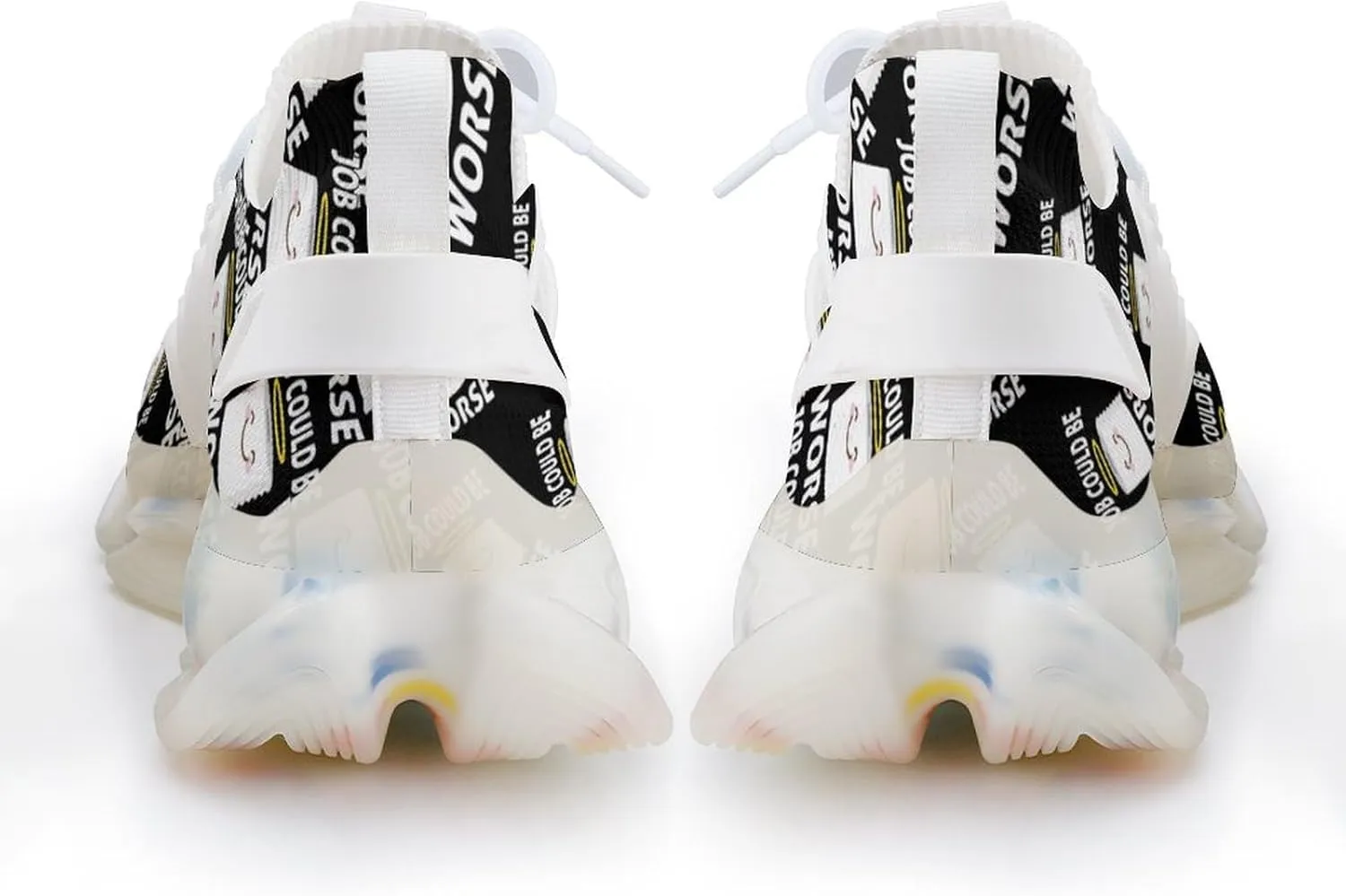 Job Could Be Worse Men's Running Shoes Lightweight Walking Shoe Breathable Sneaker