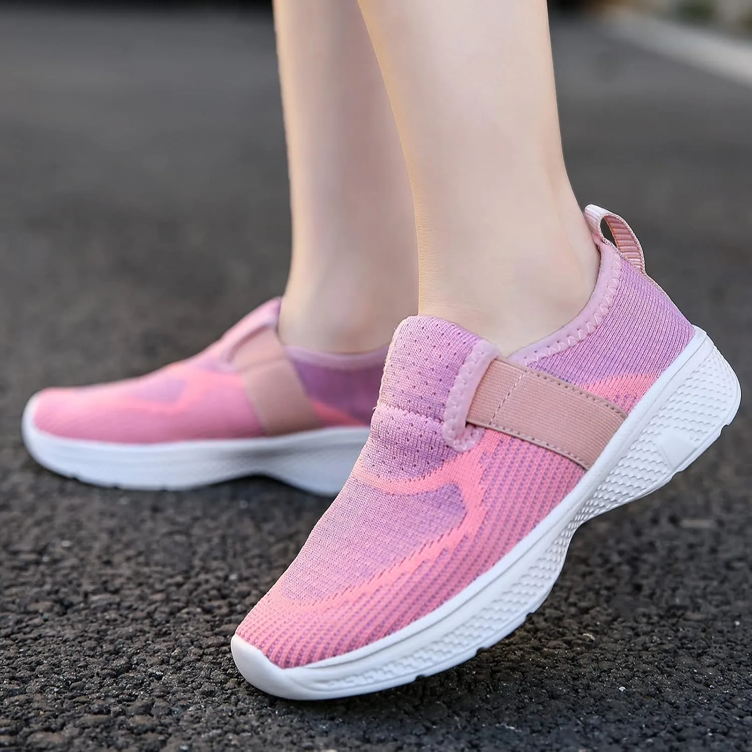 Kids Lightweight Breathable Loafer Walking Shoes Easy Walk Sport Running Sneaker Casual Slip-on Shoe for Boys Girls