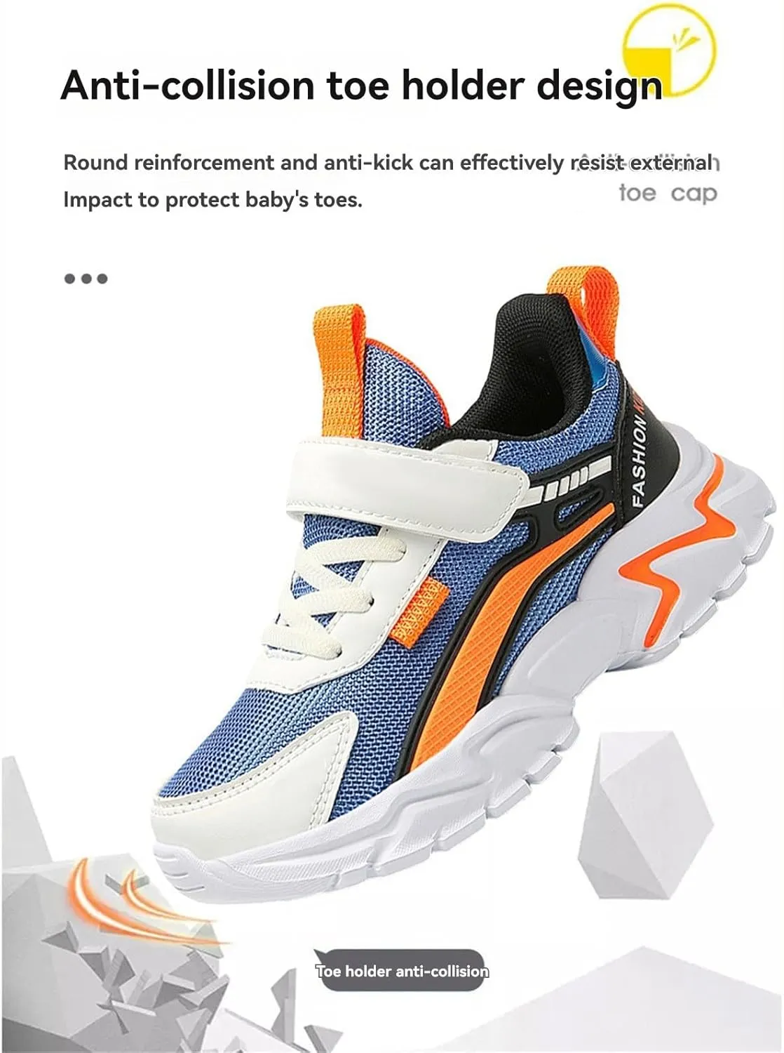 Kids Lightweight Fashion Sneakers Boys Girls Breathable Running Air Cushion Casual Walking Tennis Travel Shoes