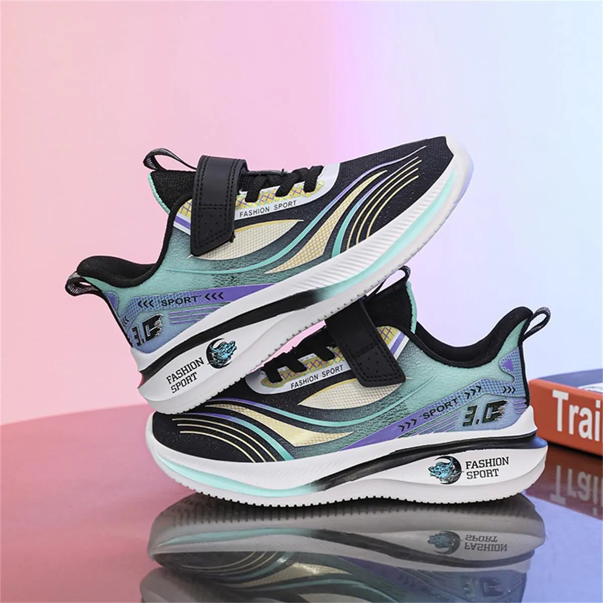 Kids Lightweight Fashion Sneakers Breathable Running Shoes