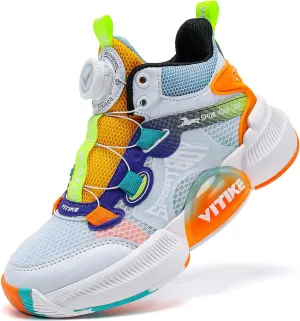 Kids Shoes Boys Sneakers Girls Sports Shoe Breathable Lightweight Basketball Sneaker