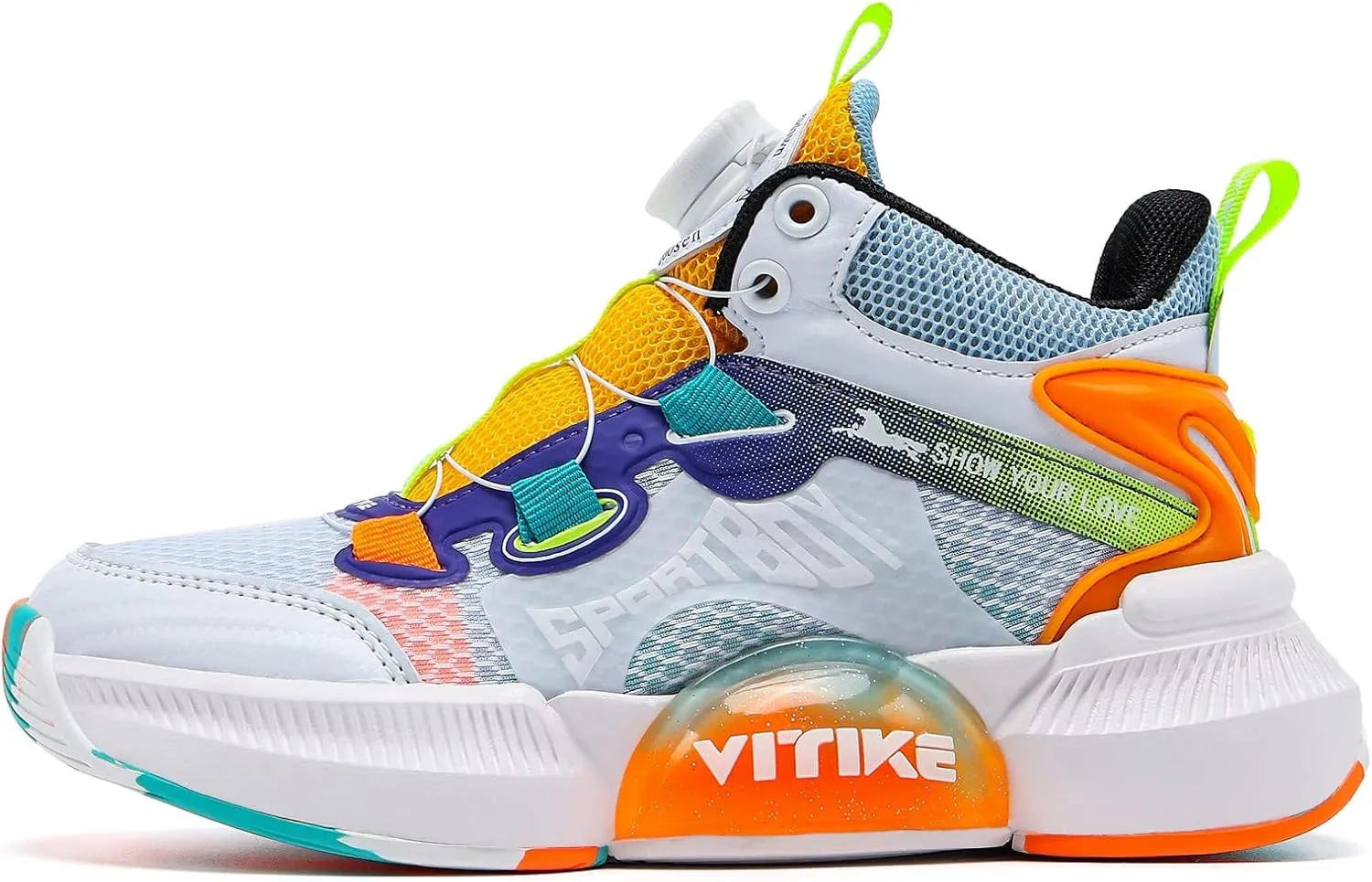 Kids Shoes Boys Sneakers Girls Sports Shoe Breathable Lightweight Basketball Sneaker