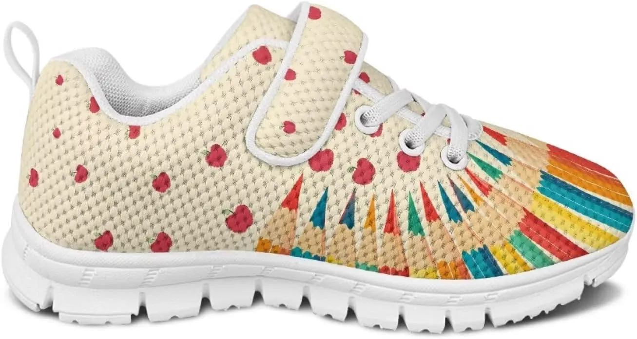 Kids Slip On Sneakers for Girls Soft Lightweight Athletic Tennis Shoes