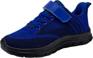 Kids Tennis Shoes for Boys Girls Lightweight Breathable Sneakers Running Athletic Shoes Slip On Fashion Running Sneakers