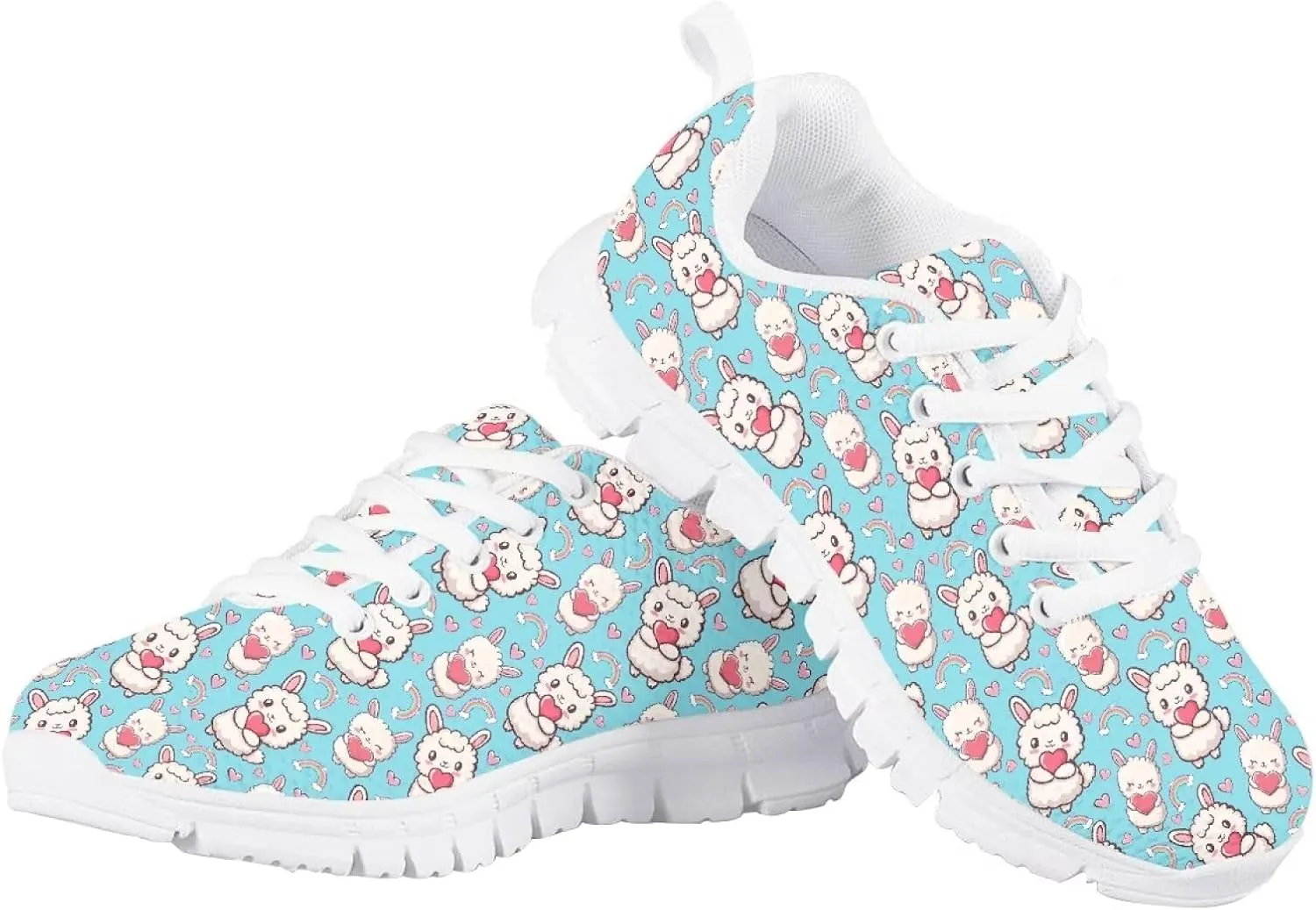 Kids Tennis Shoes Lightweight Athletic Running Shoes Non Slip Breathable Girls Students Sports Sneakers Walking Shoes