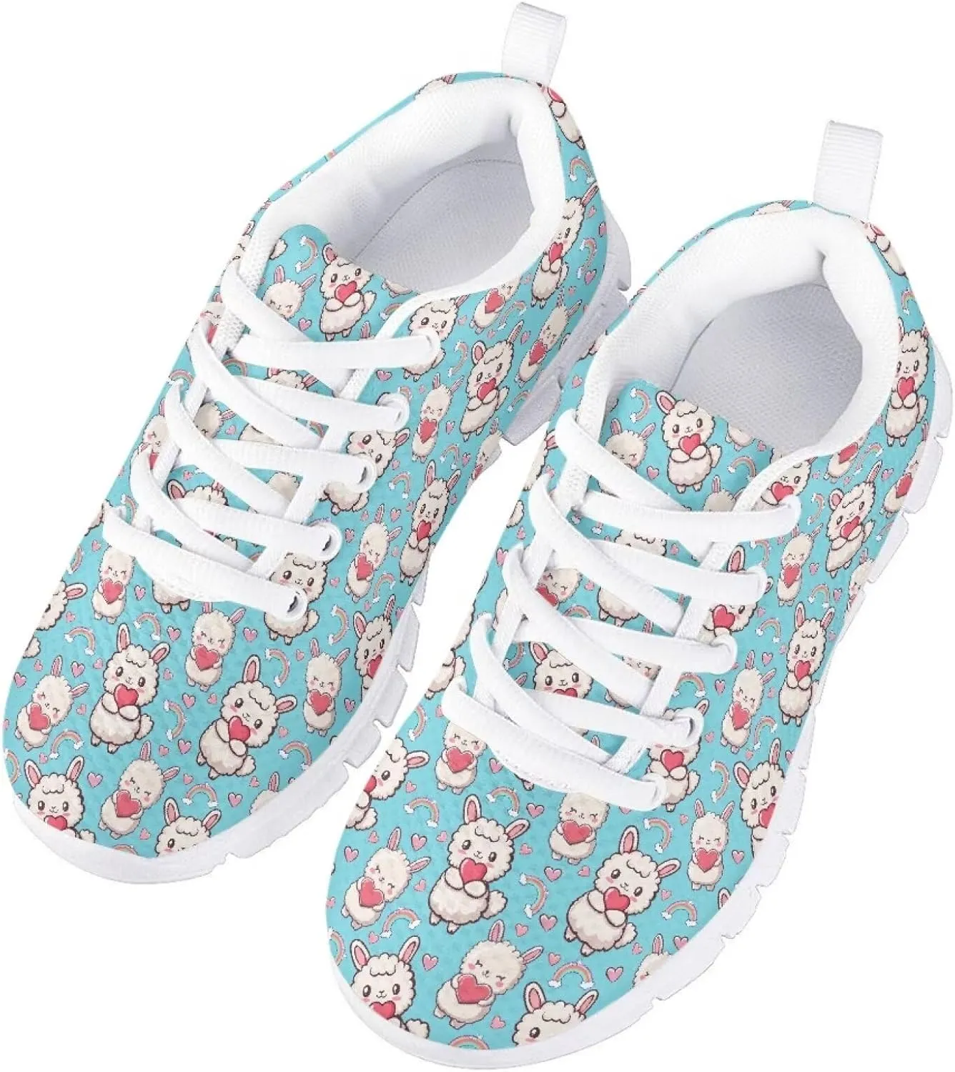 Kids Tennis Shoes Lightweight Athletic Running Shoes Non Slip Breathable Girls Students Sports Sneakers Walking Shoes