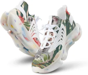 Koala with Flower Men's Running Shoes Lightweight Walking Shoe Breathable Sneaker