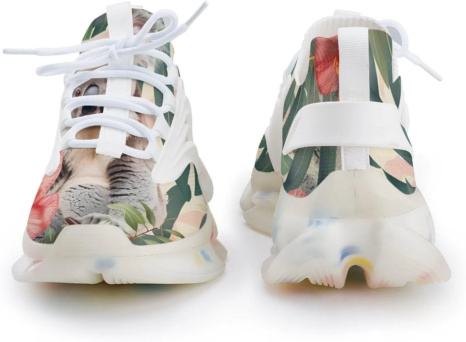Koala with Flower Men's Running Shoes Lightweight Walking Shoe Breathable Sneaker