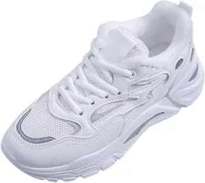Ladies Breathable Non Slip Walking Shoes Casual Simple Comfortable Lighweight Sneakers Low Top Soft Sole Solid Color Outdoor Sports Shoes for Women