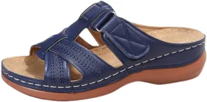 Ladmiple Orthotic Sandals For Women Wide Width Arch Support Comfort Summer Orthopedic Flip Flops Slides for Plantar Fasciitis