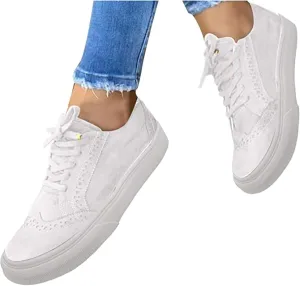 Lausiuoe Sneakers For Women Walking Shoes Comfortable Casual Fashion Lightweight Slip On Low Top Canvas Flat Loafers