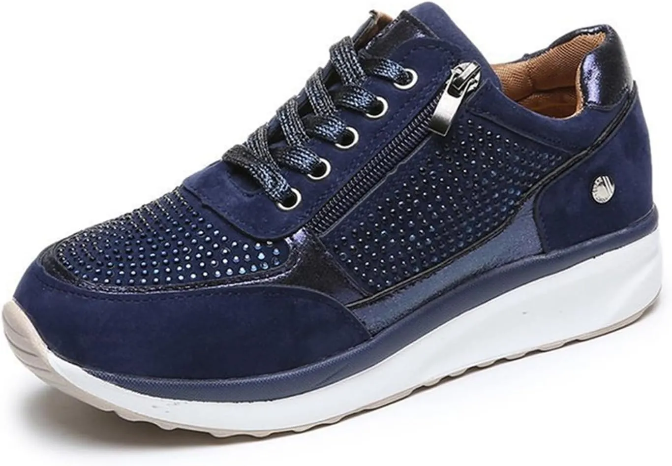 Lausiuoe Sneakers For Women Walking Shoes Comfortable Fashion Lightweight Casual Mesh Slip On Sneakers for Running Gym