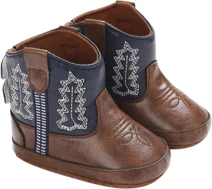 Leather Western Short Boots for Toddler Kids Back Zipper Waterproof Flat Non Slip Shoes Baby Infant Lightweight
