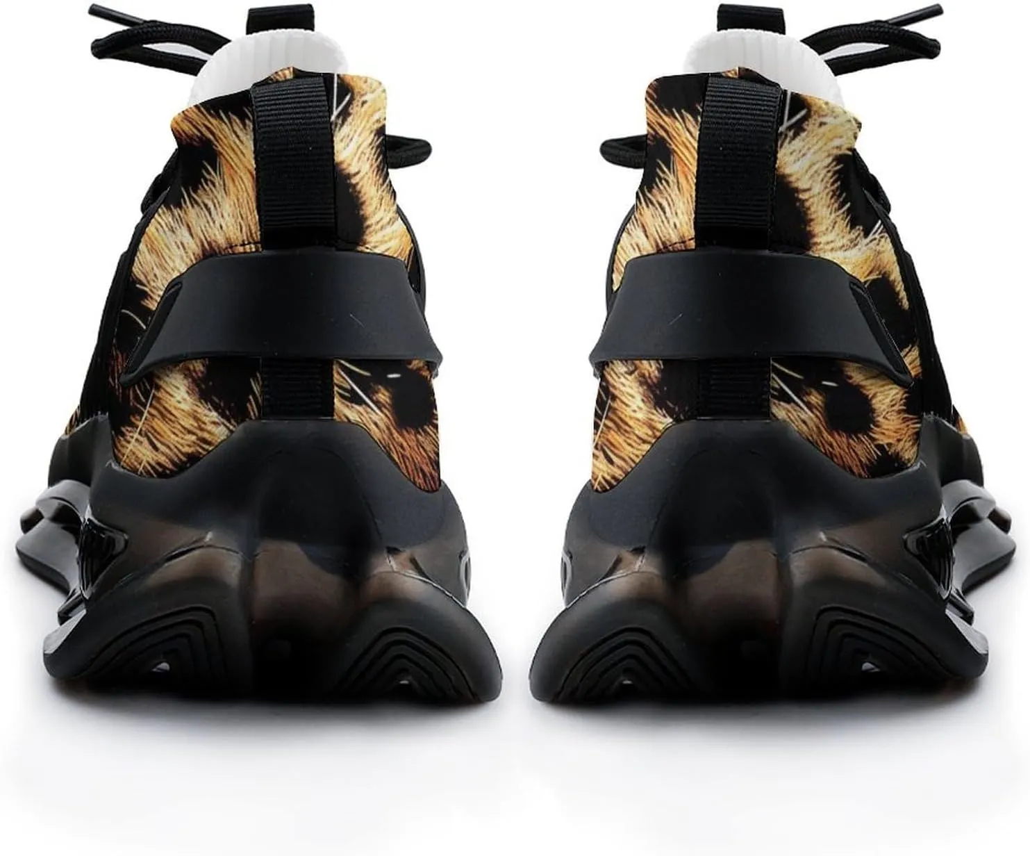 Leopard Skin Men's Running Shoes Lightweight Walking Shoe Breathable Sneaker