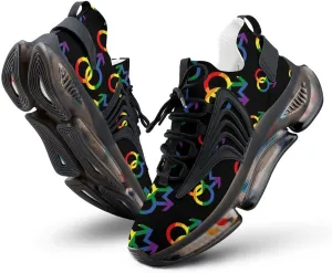 LGBTQ Gay Pride Men's Running Shoes Lightweight Walking Shoe Breathable Sneaker