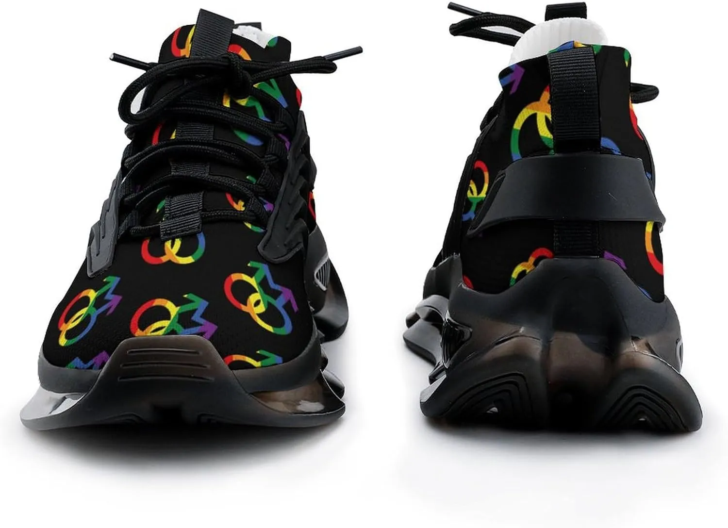 LGBTQ Gay Pride Men's Running Shoes Lightweight Walking Shoe Breathable Sneaker