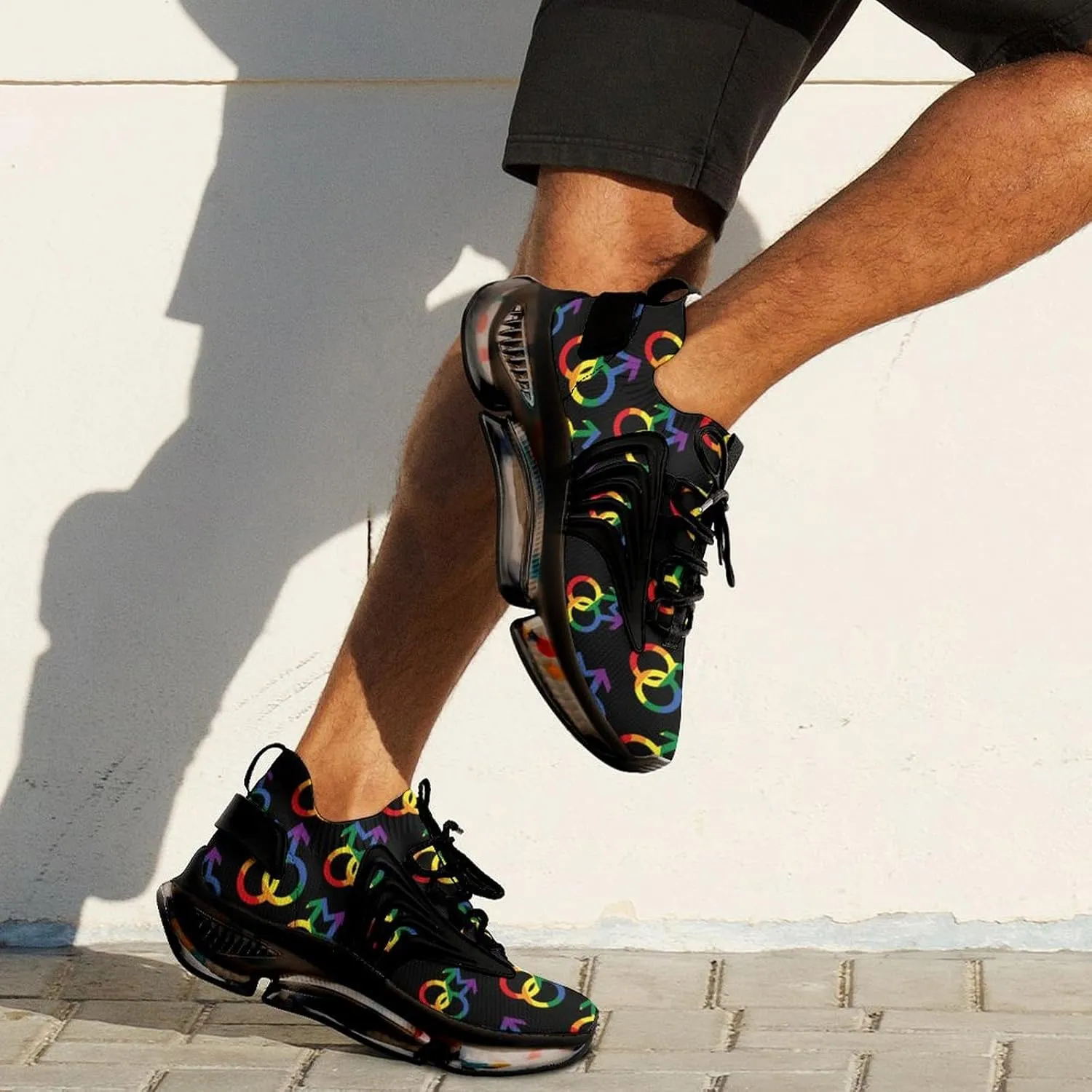 LGBTQ Gay Pride Men's Running Shoes Lightweight Walking Shoe Breathable Sneaker