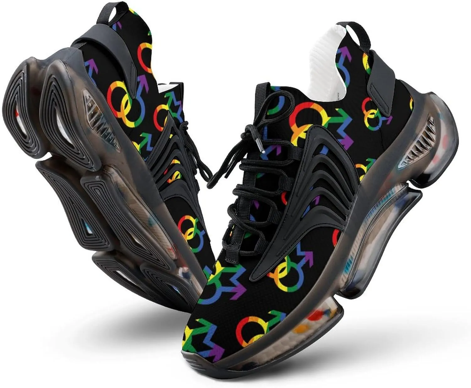 LGBTQ Gay Pride Men's Running Shoes Lightweight Walking Shoe Breathable Sneaker