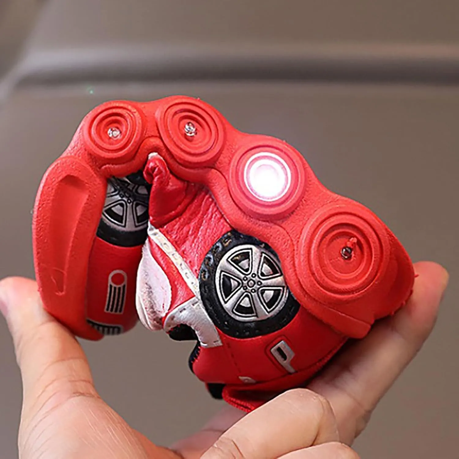 Light Up Toddler Boys Shoes Car Pattern LED Luminous Sport Sneaker, Little Fashion Cute Soft Sole Toddler Athletic Shoe