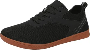 Lightweight Arch Support Sneakers for Men Lace Up Comfortable Light-Weight Shoe Men's Breathable Barefoot Shoes