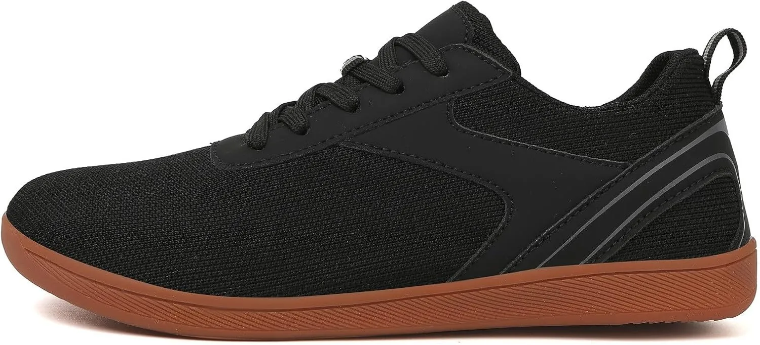 Lightweight Arch Support Sneakers for Men Lace Up Comfortable Light-Weight Shoe Men's Breathable Barefoot Shoes