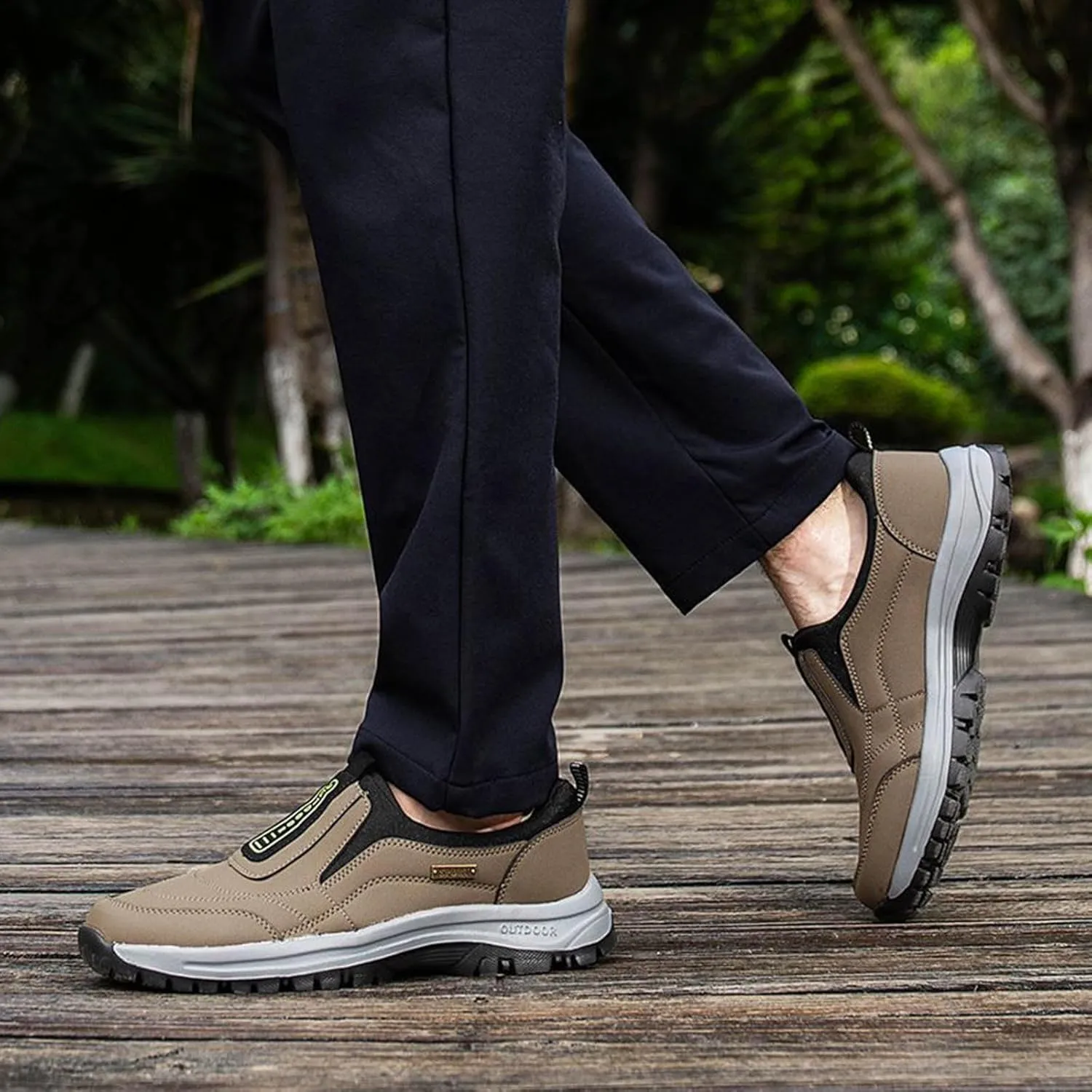 Lightweight Non Slip Sneakers for Men Breathable Elastic Fly Woven Mesh Sneaker Business Casual Versatile Shoes