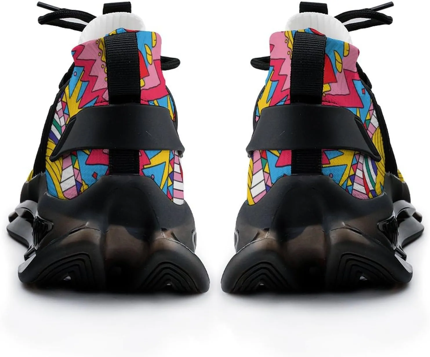 Love Eyes Graffiti Mens Running Shoes Breathable Sneakers Non-Slip Sports Walking Shoe