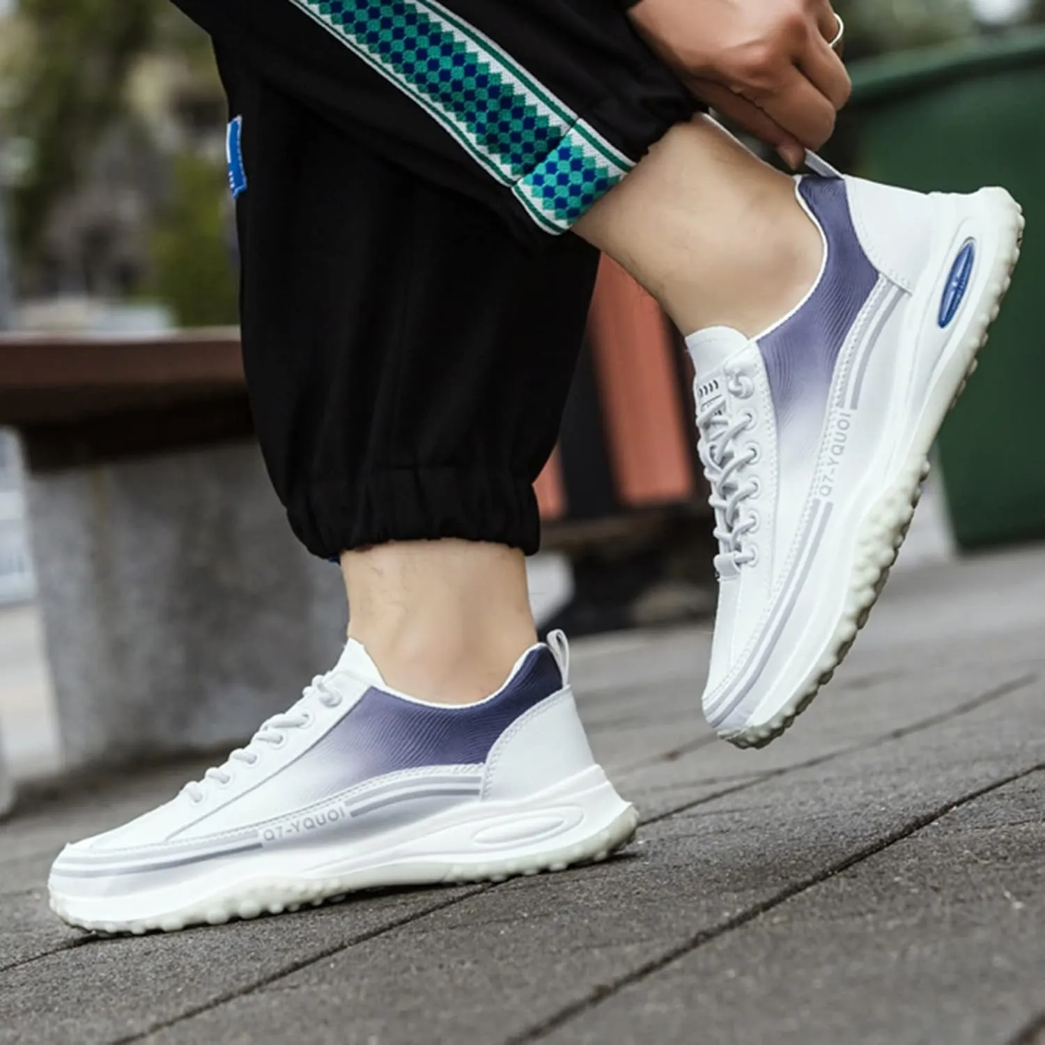 Men Low Top Teenage Students Breathable Leather Casual Shoes Sport Shoes Mens Casual Sneaker