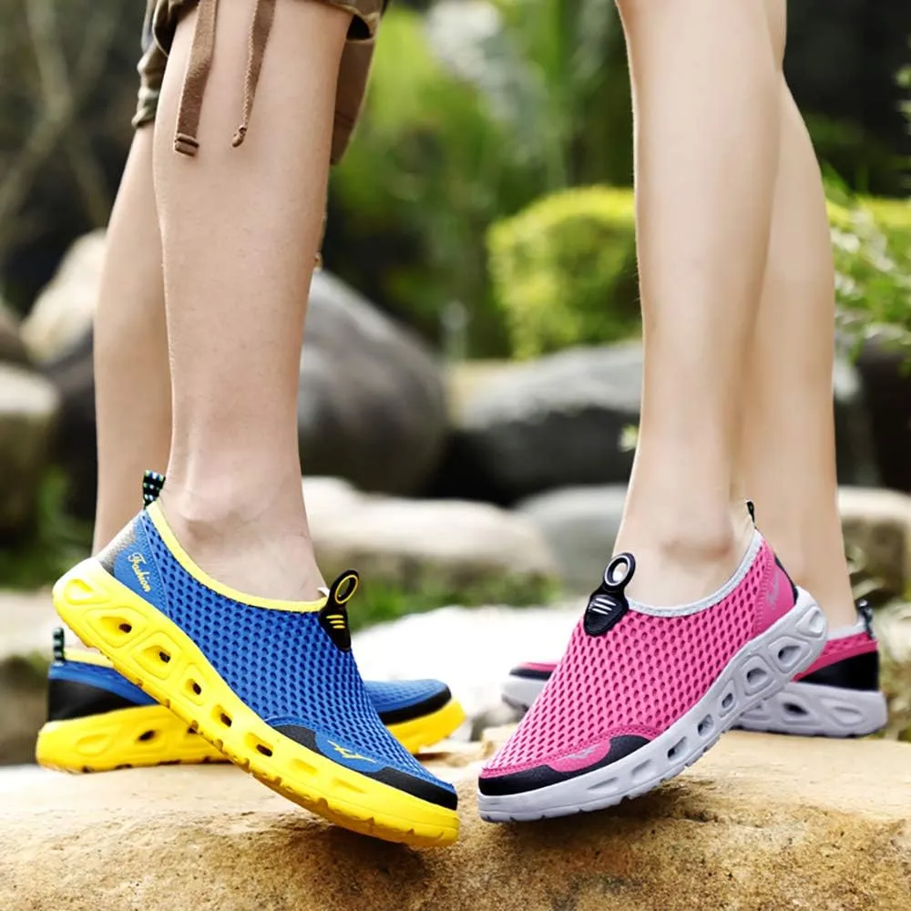Men Women Quick Dry Water Shoes Slip-on Aqua Sport Walking Shoes