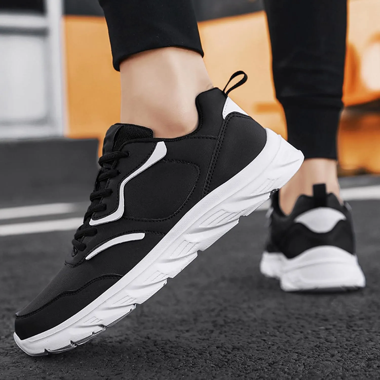 Men's Arch Support Workout Shoes Casual Sneaker Mesh Breathable Walking Shoe Men's Stylish Lightweight Sneakers