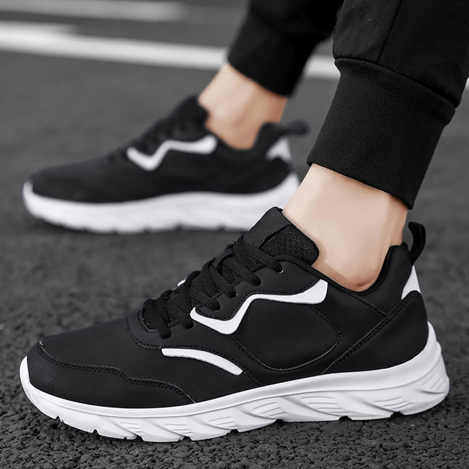 Men's Arch Support Workout Shoes Casual Sneaker Mesh Breathable Walking Shoe Men's Stylish Lightweight Sneakers