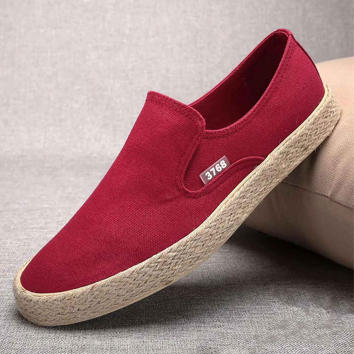 Men's Breathable Solid Color Korean Version Trendy Casual Comfortable Lightweight Linen Mens Sneaker Socks