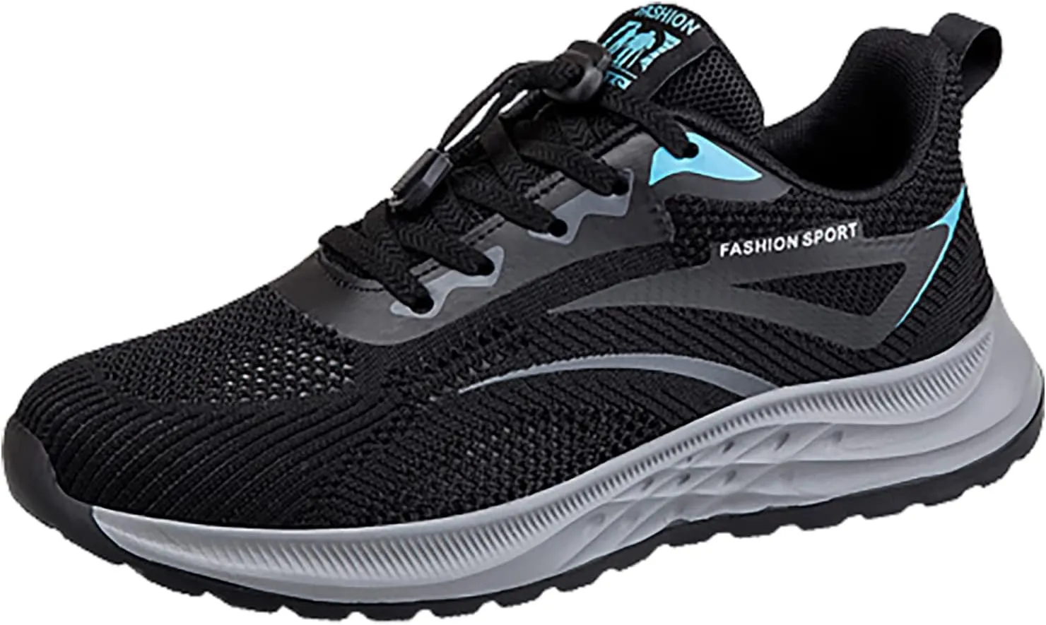 Men's Breathable Stretch Workout Shoes Lace Up Comfortable Light-Weight Shoe Lightweight Diabetic Shoes for Men