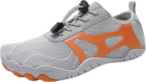 Men's Breathable Stretch Workout Shoes Outdoor Athletic Lace Up Hiking Shoe Arch Support Sports Shoes for Men