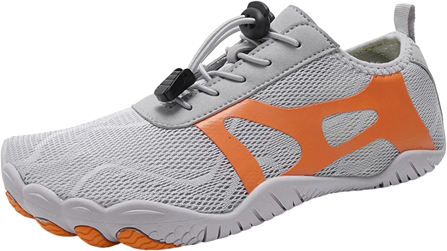 Men's Breathable Stretch Workout Shoes Outdoor Athletic Lace Up Hiking Shoe Arch Support Sports Shoes for Men