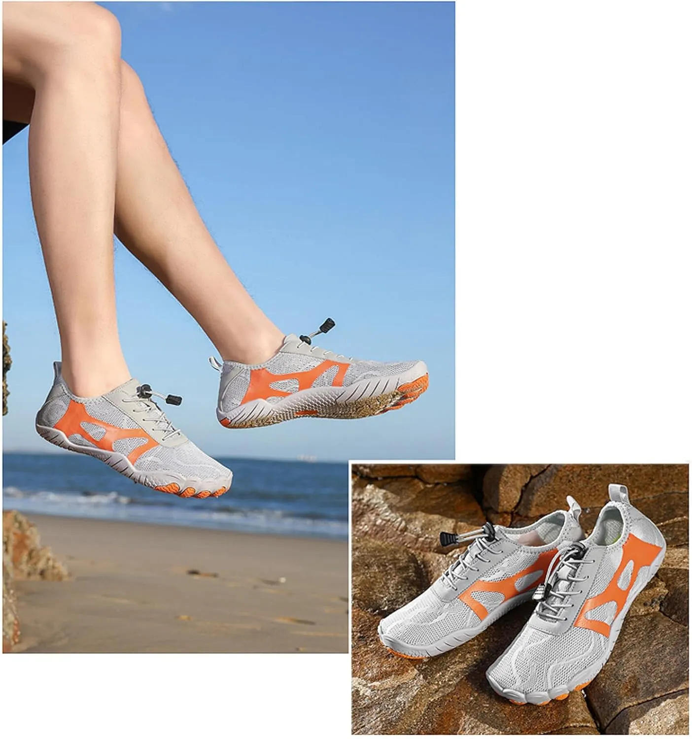 Men's Breathable Stretch Workout Shoes Outdoor Athletic Lace Up Hiking Shoe Arch Support Sports Shoes for Men