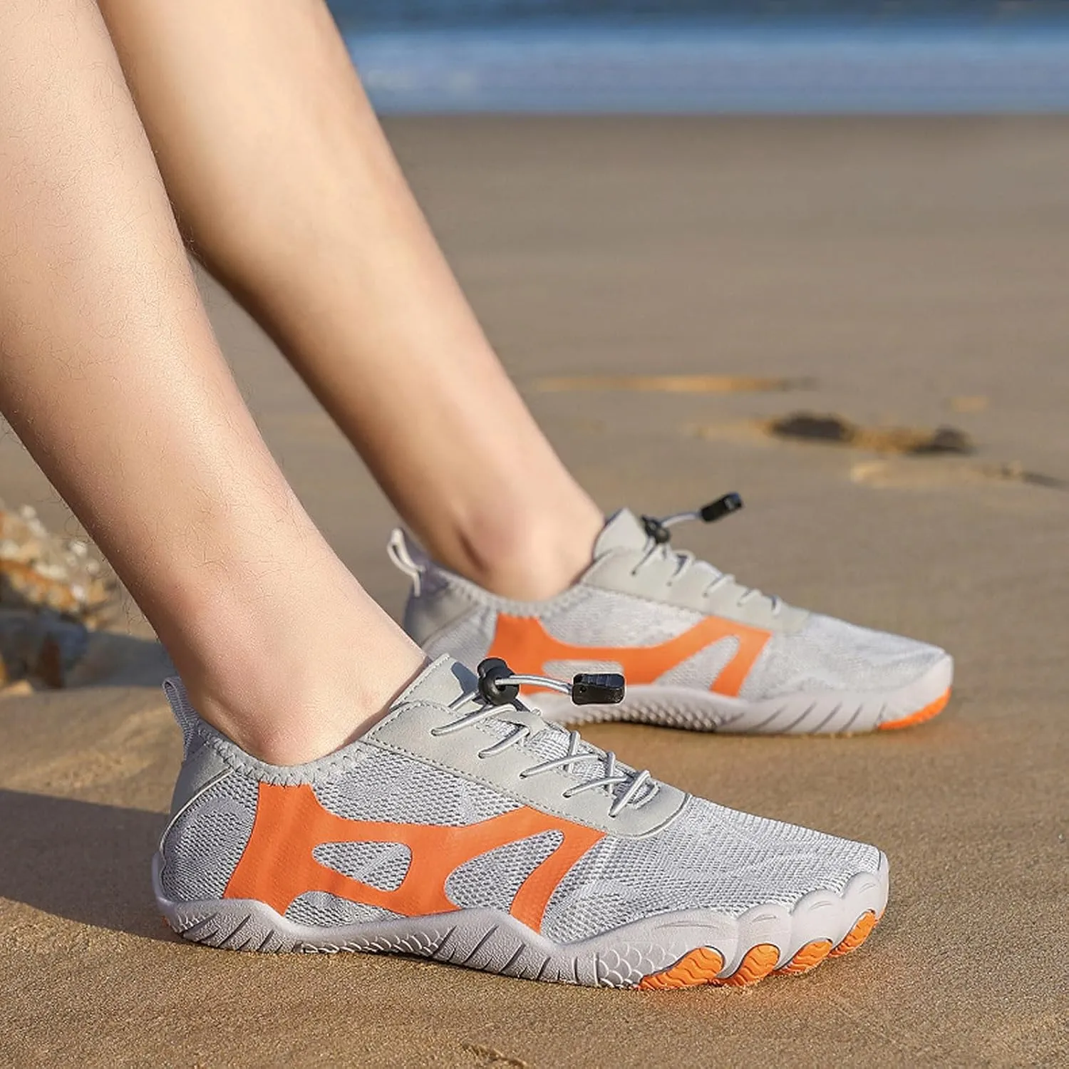 Men's Breathable Stretch Workout Shoes Outdoor Athletic Lace Up Hiking Shoe Arch Support Sports Shoes for Men